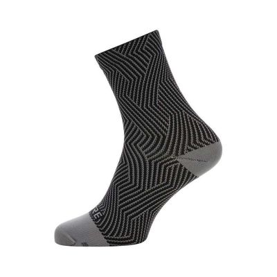 Skarpetki GORE C3 OPTILINE MID SOCKS GRAPH GREY/BLACK 35-37