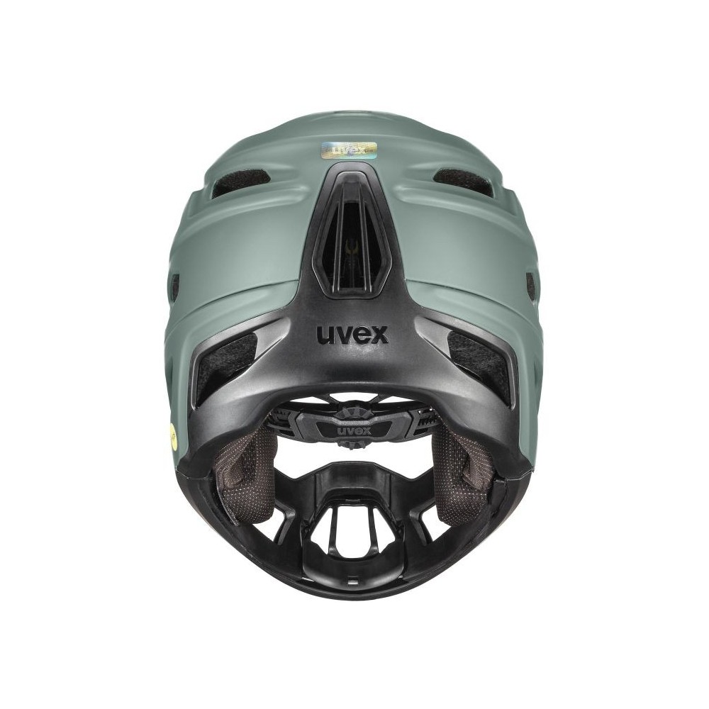 Kask full face UVEX Revolt MIPS 57-61 cm - green-black matt