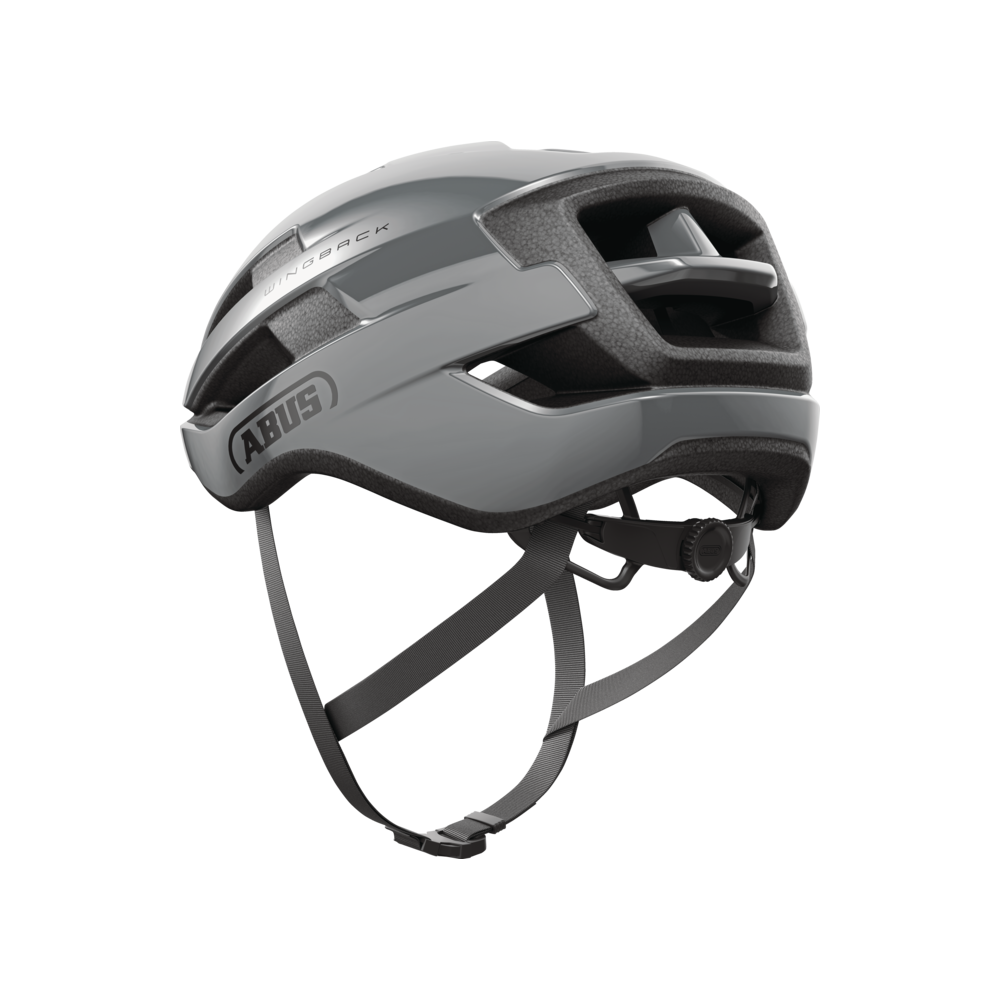 Kask rowerowy ABUS WingBack race grey - sklep rowerowy Giant Kraków