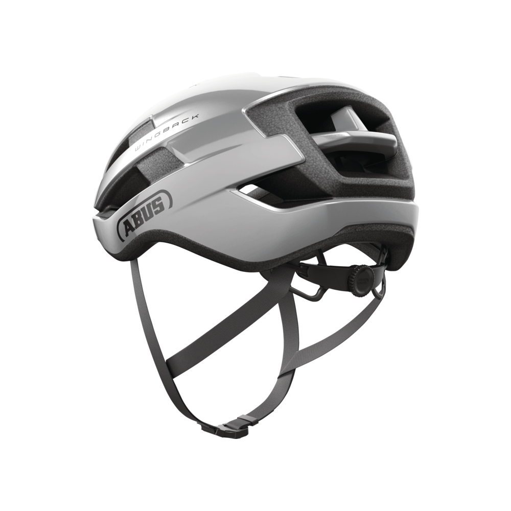 Kask szosowy ABUS WingBack gleam silver - sklep rowerowy Giant Kraków