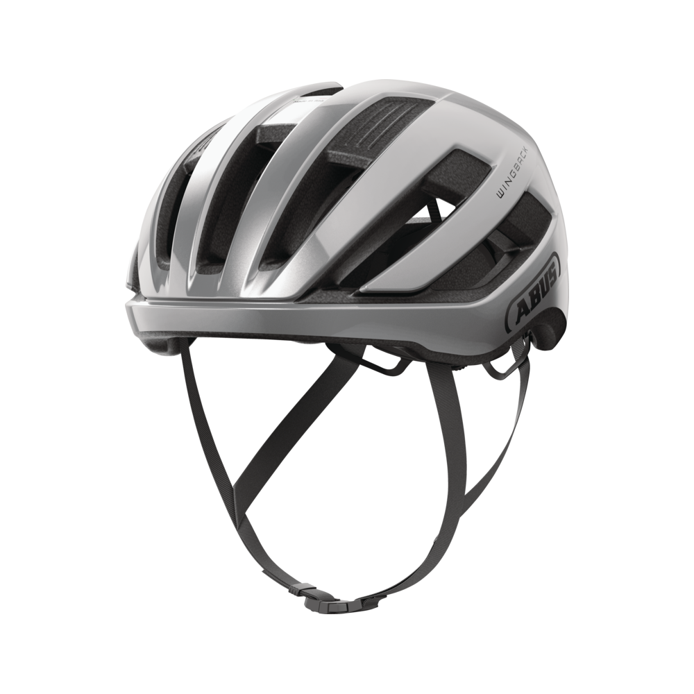 Kask szosowy ABUS WingBack gleam silver - sklep rowerowy Giant Kraków