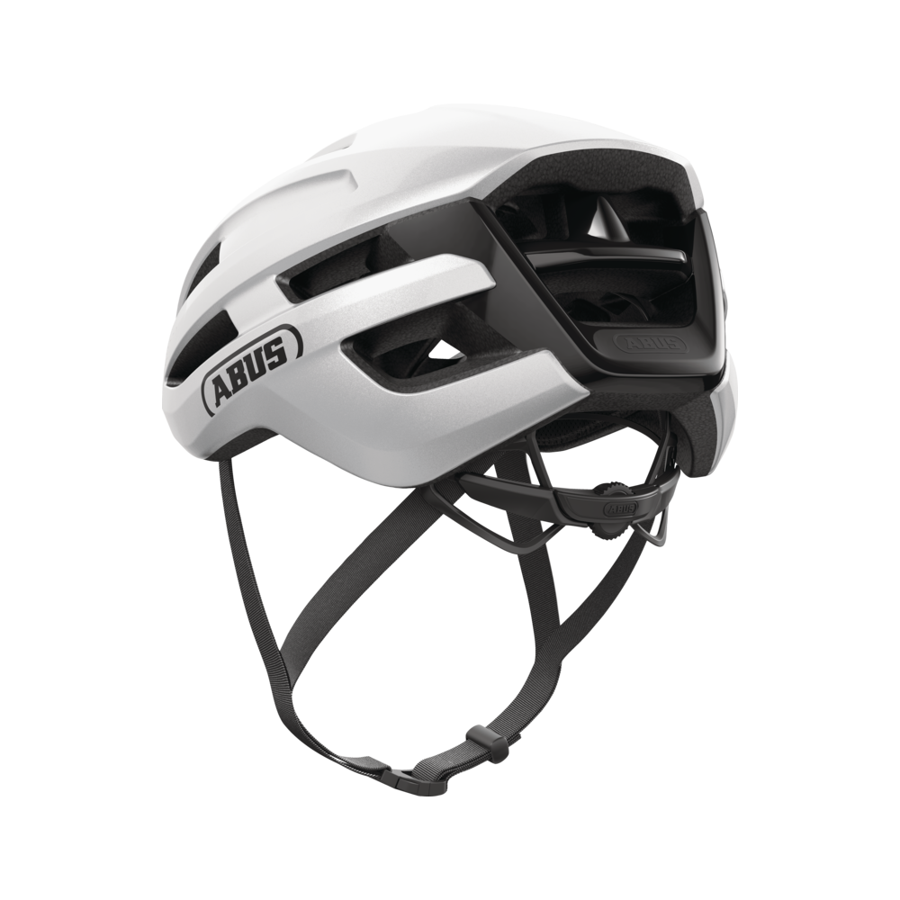 Kask rowerowy ABUS Powerdome gleam silver - sklep rowerowy Giant Kraków