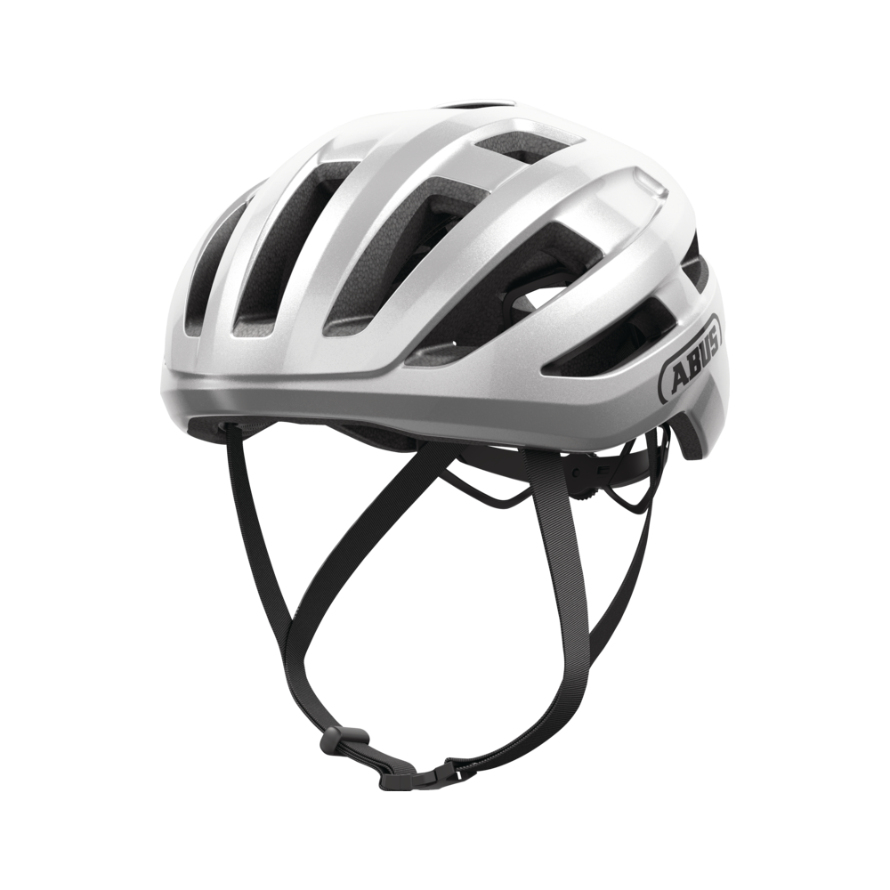 Kask rowerowy ABUS Powerdome gleam silver - sklep rowerowy Giant Kraków