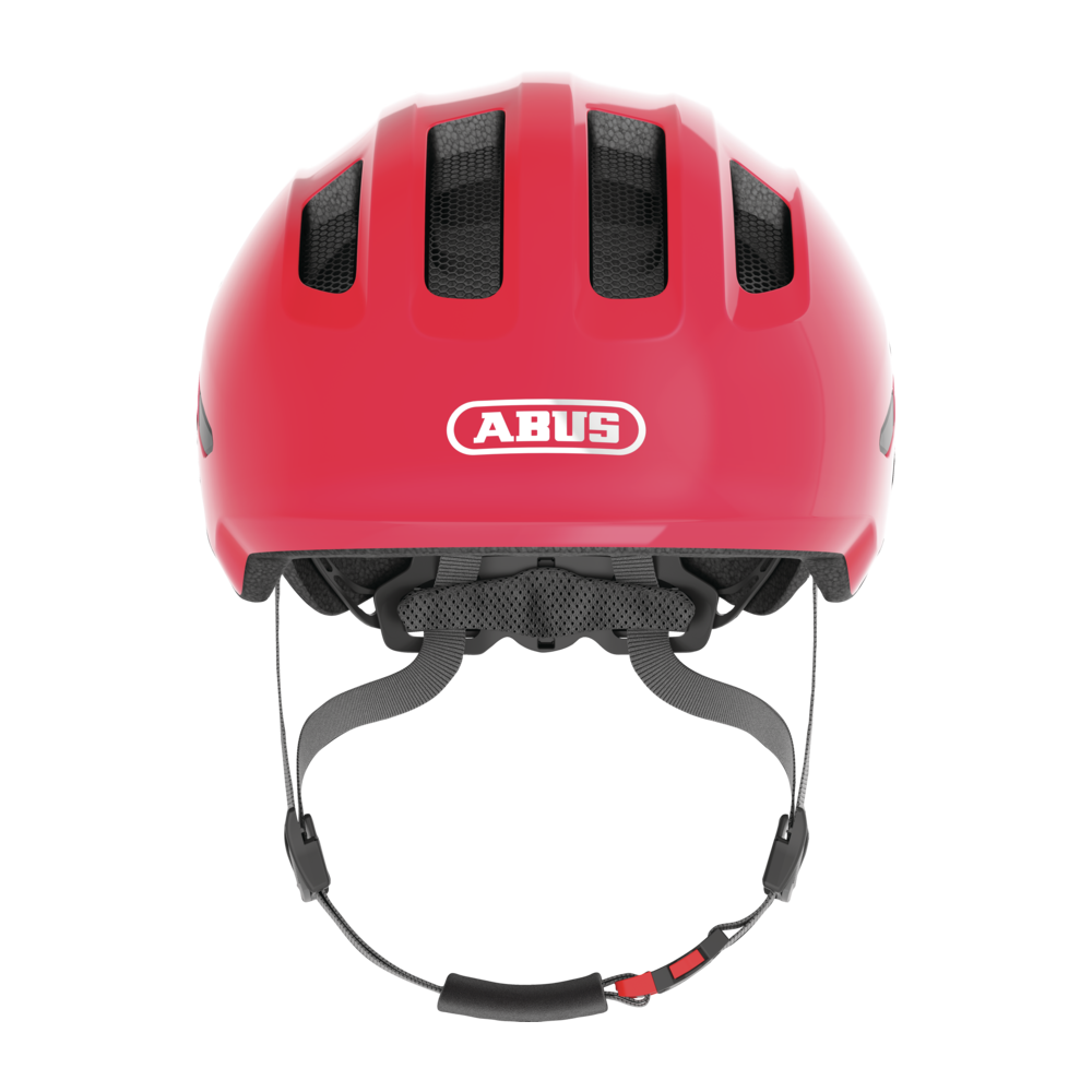 Kask rowerowy dziecięcy ABUS Smiley 3.0 shiny red - sportattack.pl