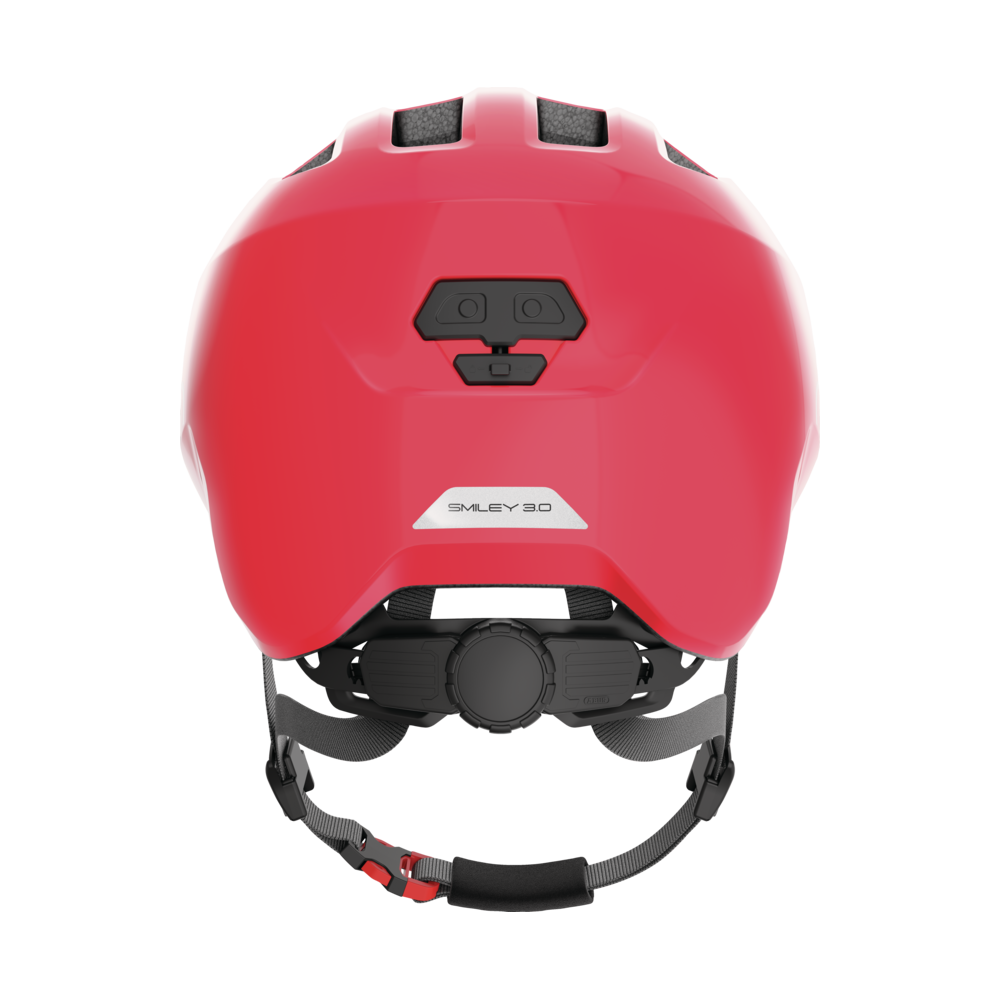 Kask rowerowy dziecięcy ABUS Smiley 3.0 shiny red - sportattack.pl