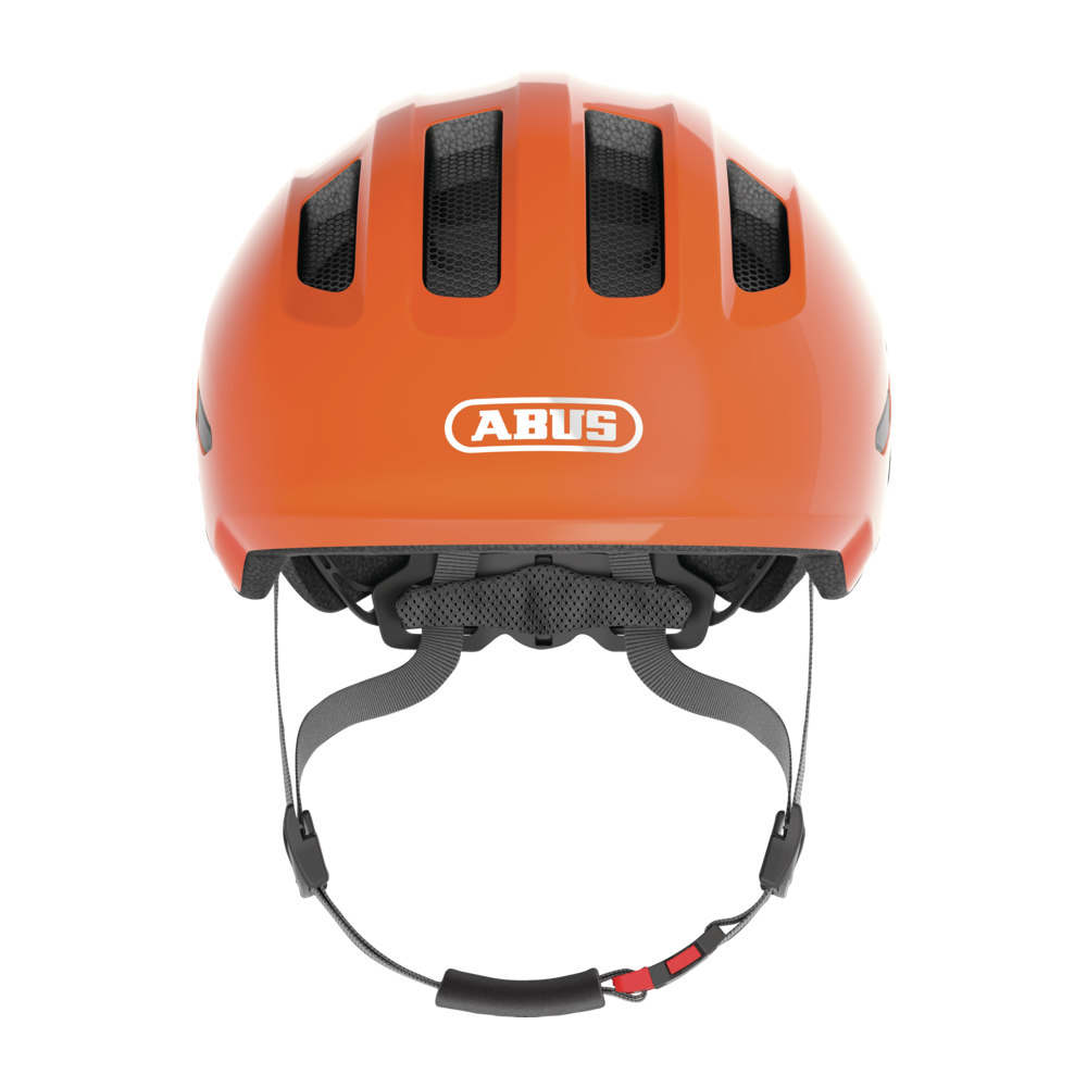 Kask rowerowy dziecięcy ABUS Smiley 3.0 shiny orange - sportattack.pl