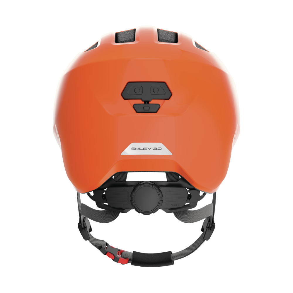Kask rowerowy dziecięcy ABUS Smiley 3.0 shiny orange - sportattack.pl