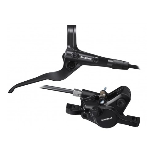 Hamulec hydrauliczny tylny Shimano MT400 - żywiczne