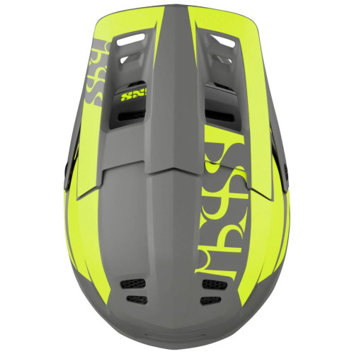 Kask full face iXS XACT Evo lime-graphite roz. XS - od góry