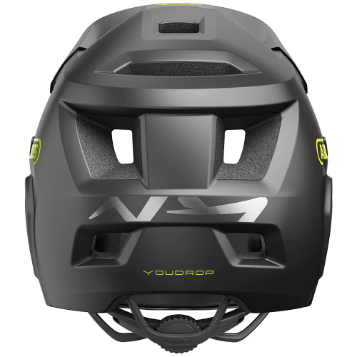 Kask full face Abus YouDrop FF Velvet Black roz. S - widok od tyłu