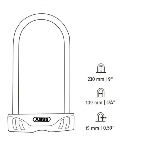 Zapięcie rowerowe U-lock Abus Facilo 32