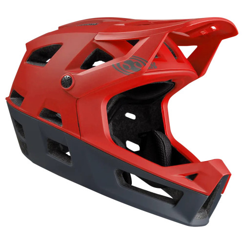 Kask full face iXS Trigger FF Fluo Red - prawy profil